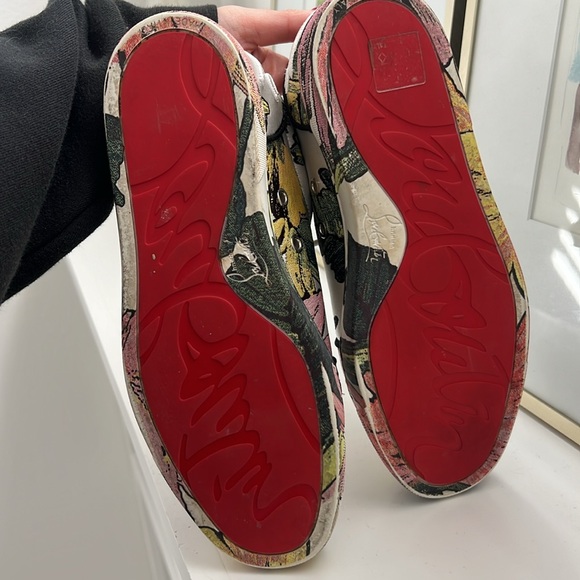 Embroidered Christian Louboutin sneakers - Picture 5 of 7